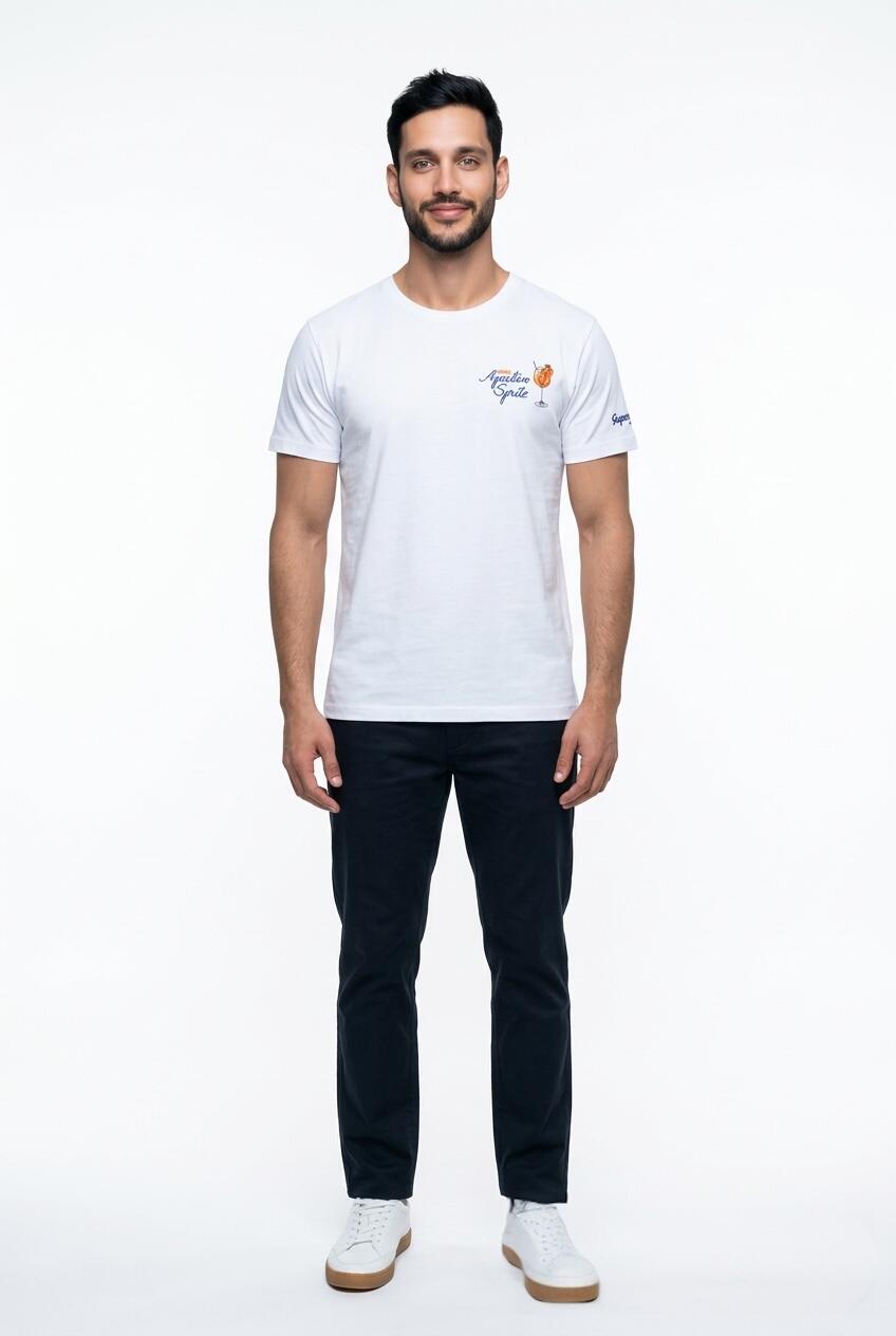 Superculture T-shirt Aperitivo Spritz A1901 Bianco