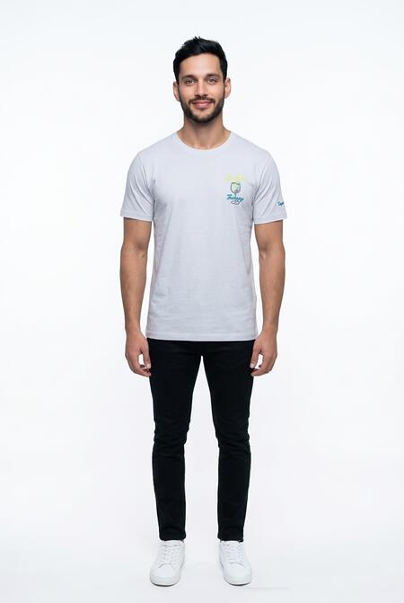 Superculture T-shirt Gin Tonic Terapy 1839 Bianco