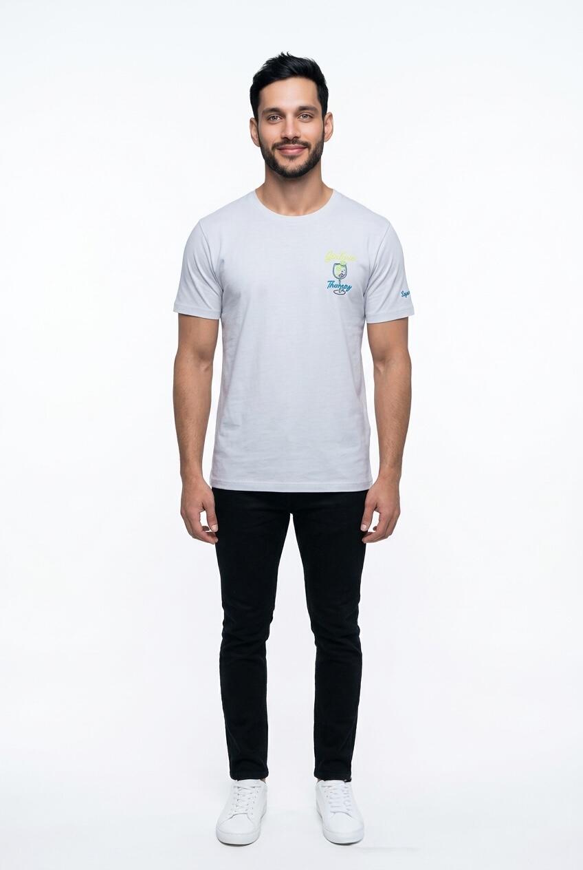 Superculture T-shirt Gin Tonic Terapy 1839 Bianco