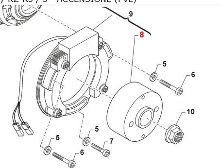 ROTORE ACCENSIONE 500 945 A PVL