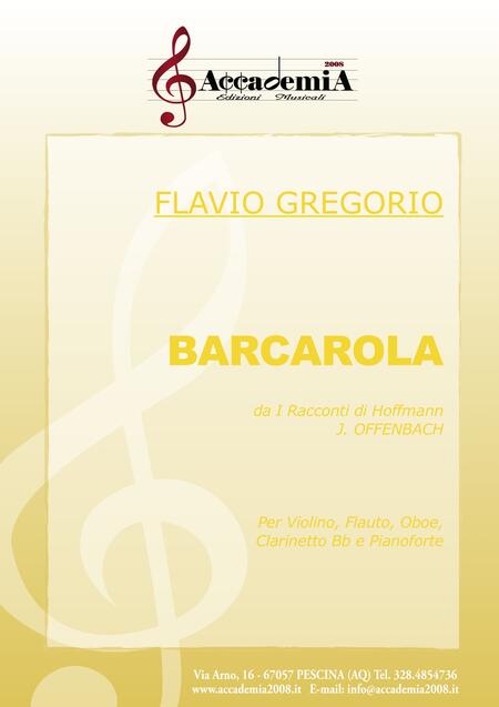 BARCAROLA da "I racconti di Hoffmann" (Formazioni Orchestrali) - Flavio Gregorio / Jacques Offenbach