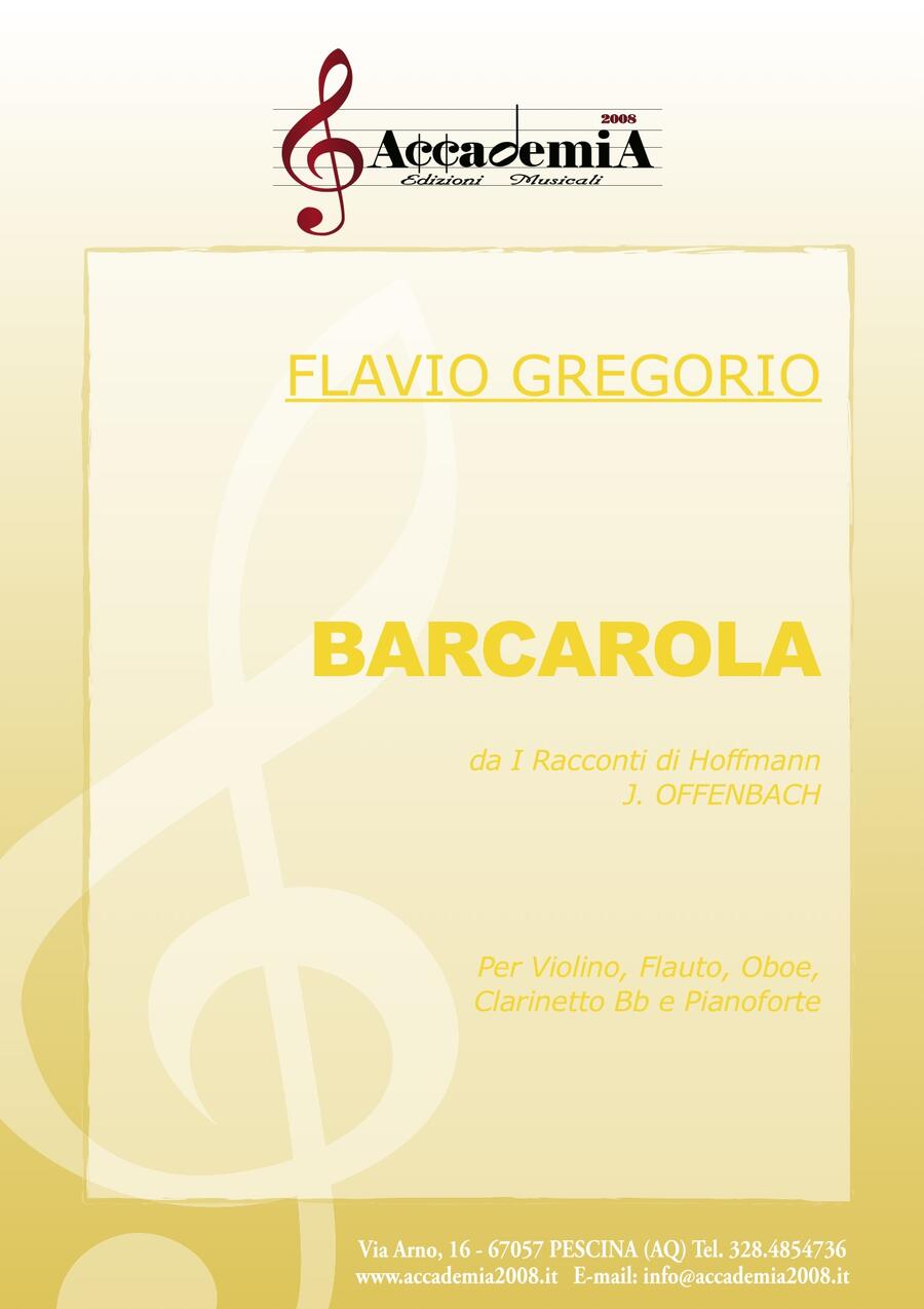 BARCAROLA da "I racconti di Hoffmann" (Formazioni Orchestrali) - Flavio Gregorio / Jacques Offenbach