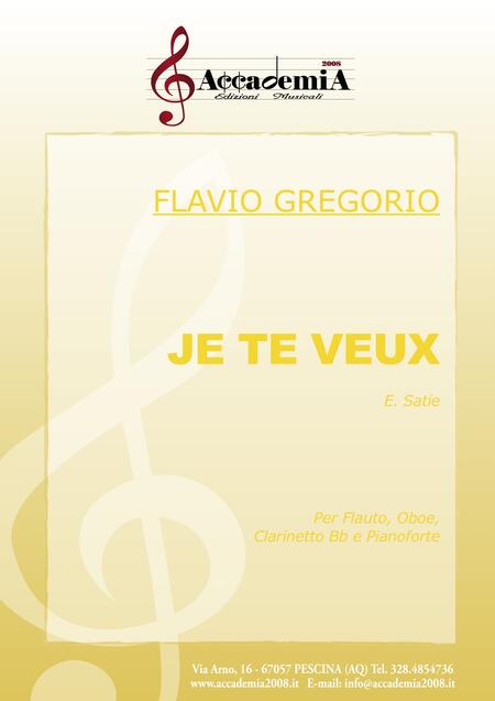 JE TE VEUX (Formazioni Scolastiche) - Flavio Gregorio / Erik Satie