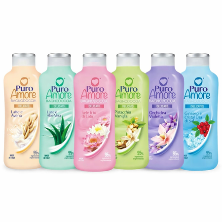 PURO AMORE BAGNODOCCIA NUOVI 650 ML (Confezione da 72 pezzi) 