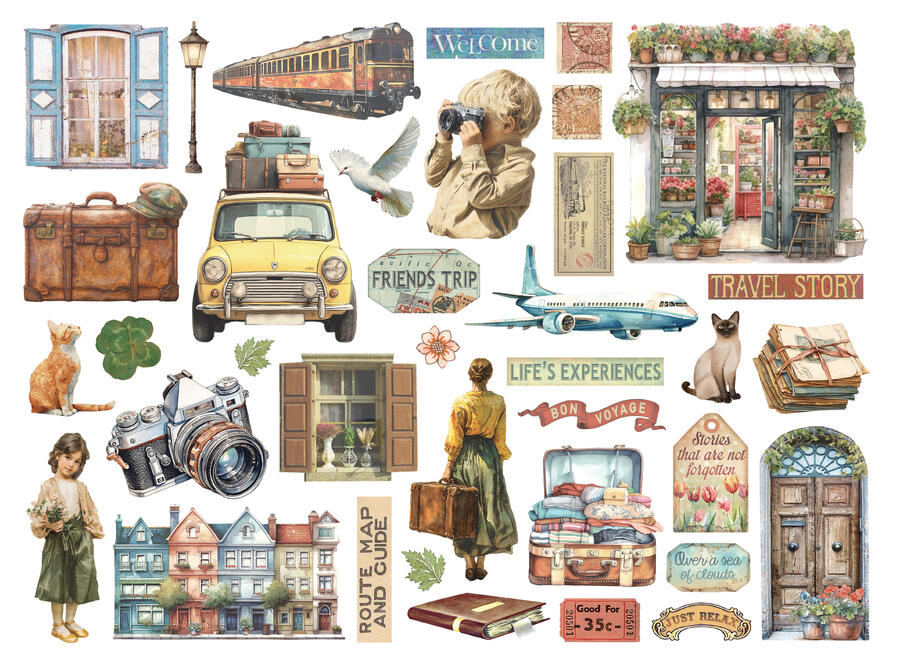 Die Cuts Art of Travelling
