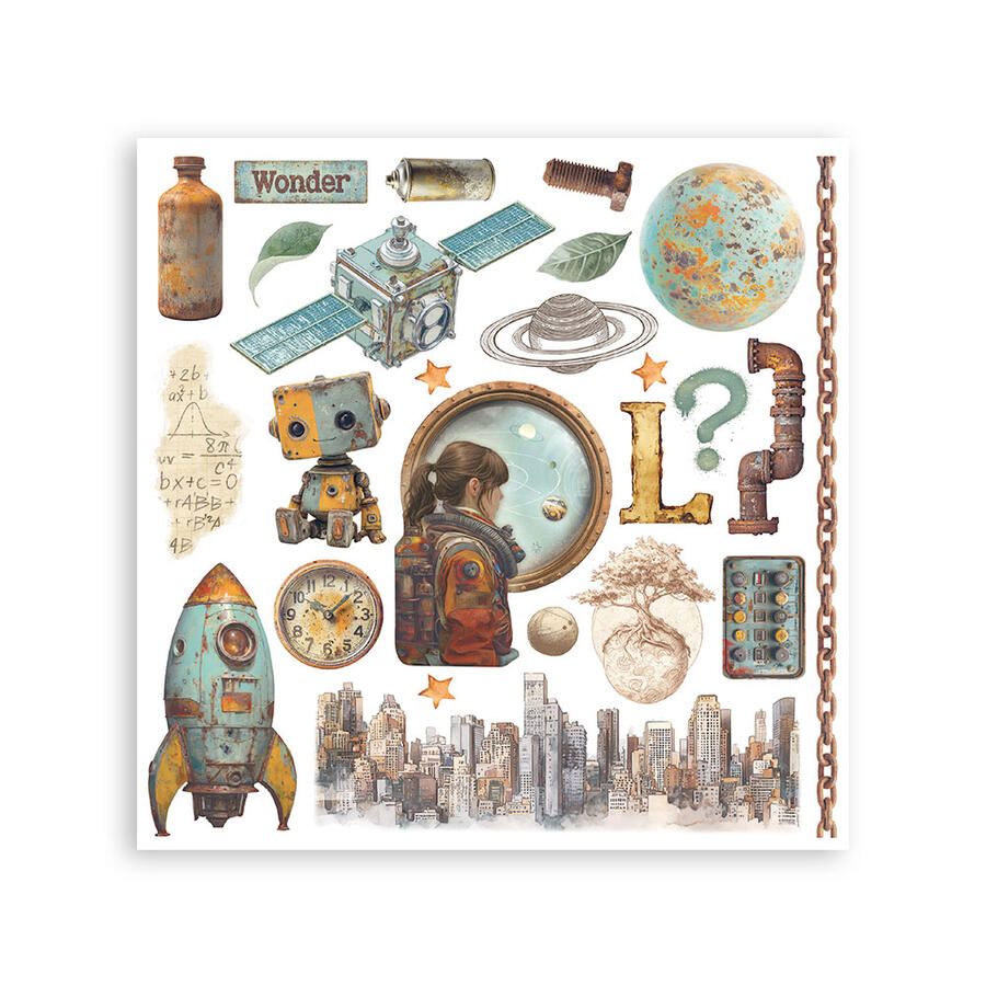 Rub on kit A new Beginning 6 pagine