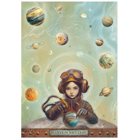 Carta di riso Fto A4 A new Beginning Believe in your light