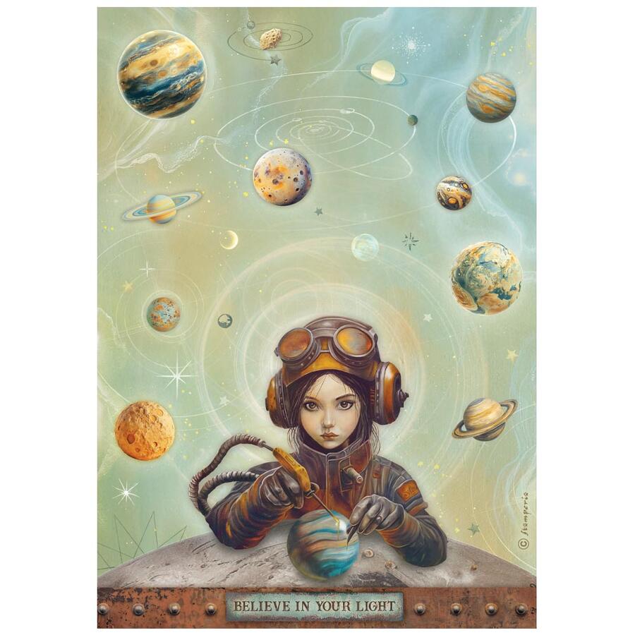 Carta di riso Fto A4 A new Beginning Believe in your light