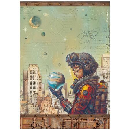 Carta di riso Fto A4 A new Beginning Save the planet