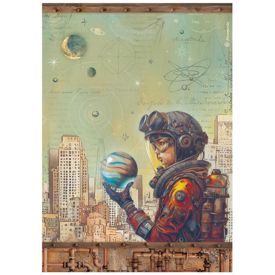 Carta di riso Fto A4 A new Beginning Save the planet