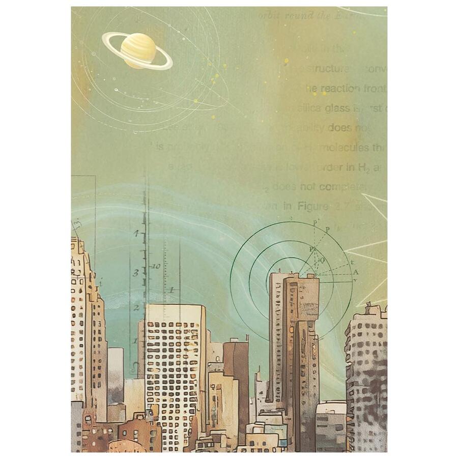 Selezione 8 Carta di riso Fto A6 Backgrounds A new Beginning