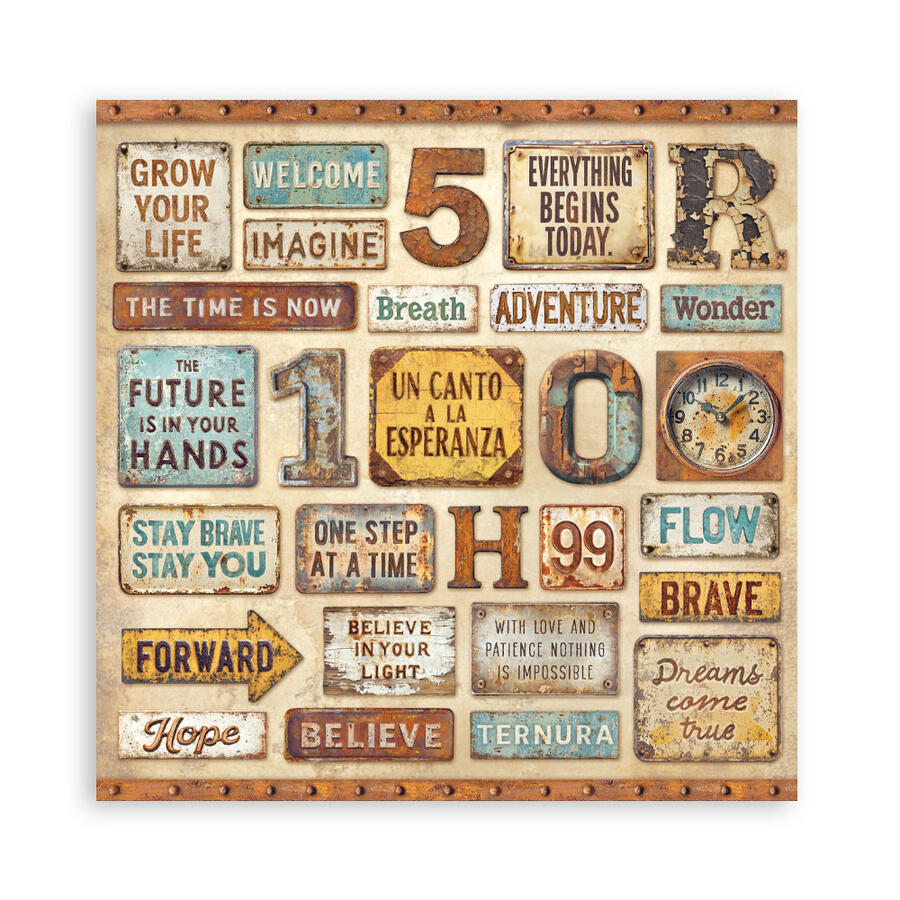 Blocco 10 fogli 30,5 x 30,5 Double Face A new Beginning