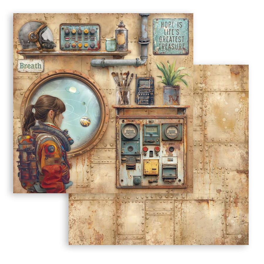 Blocco 10 fogli 30,5 x 30,5 Double Face A new Beginning