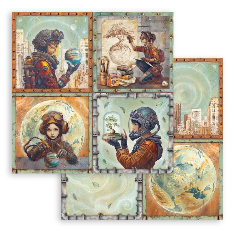 Blocco 10 fogli 30,5 x 30,5 Double Face A new Beginning