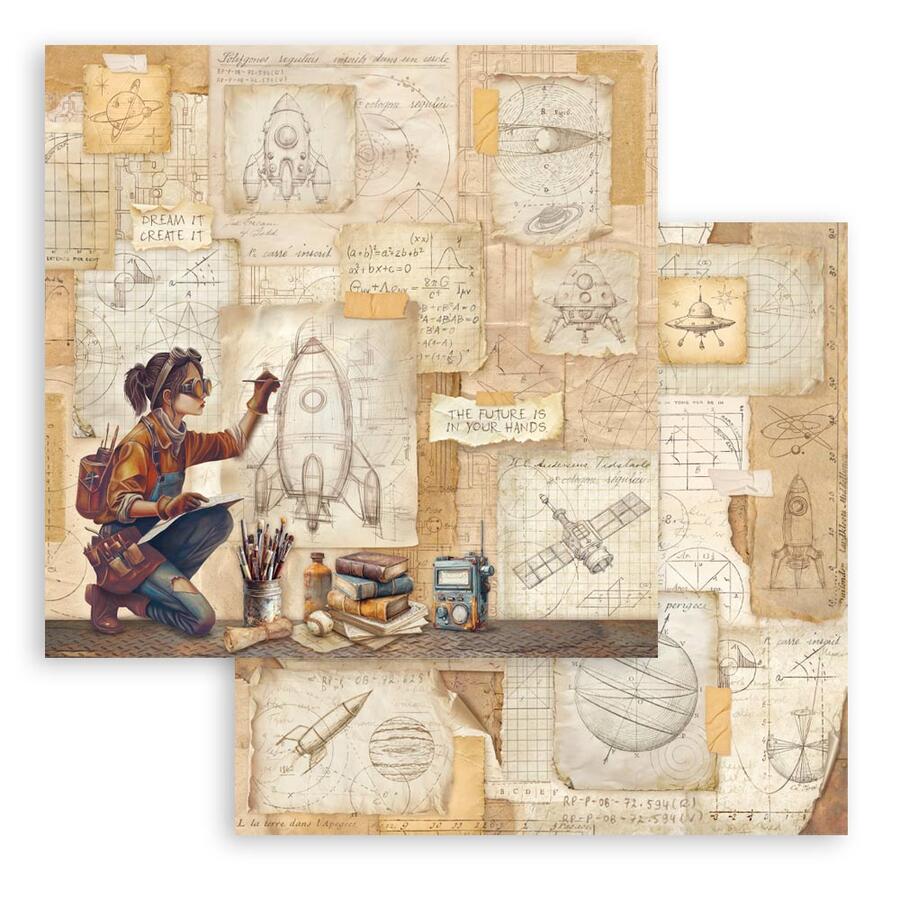 Blocco 10 fogli 20,3 x 20,3 Double Face A new Beginning