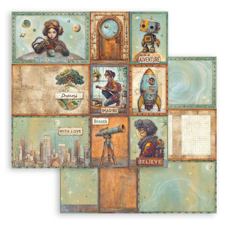 Blocco 10 fogli 20,3 x 20,3 Double Face A new Beginning