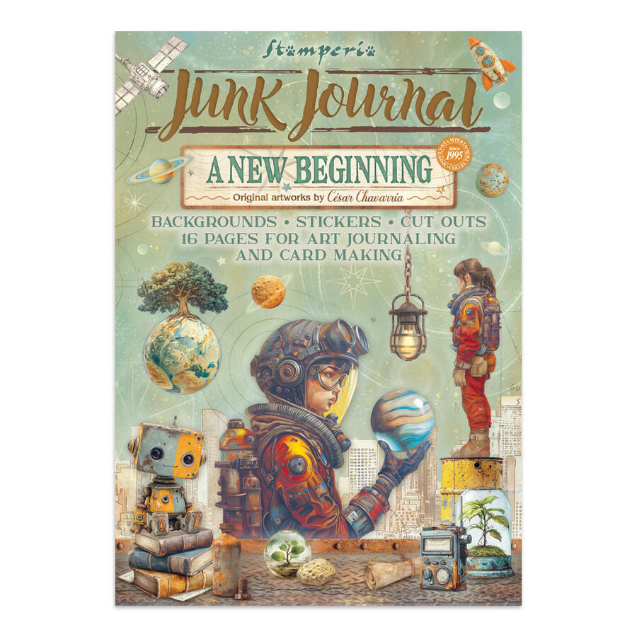Junk journal stickers, cut-outs, backgrounds A new Beginning
