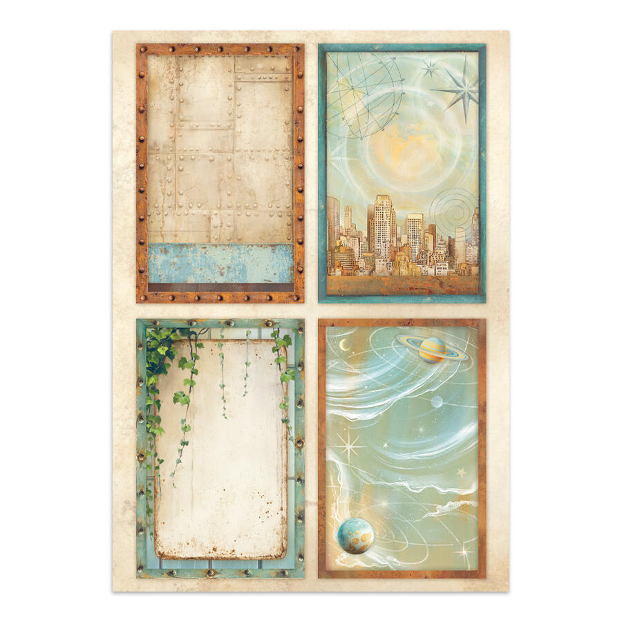 Junk journal stickers, cut-outs, backgrounds A new Beginning