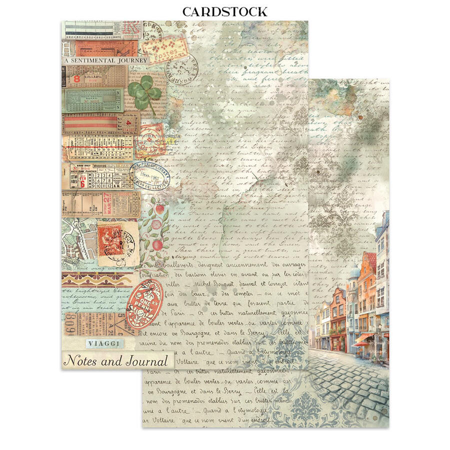 Junk Journal stickers, cut-outs, backgrounds Art of Travelling