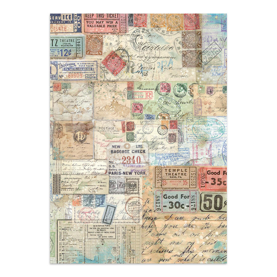 Junk Journal stickers, cut-outs, backgrounds Art of Travelling