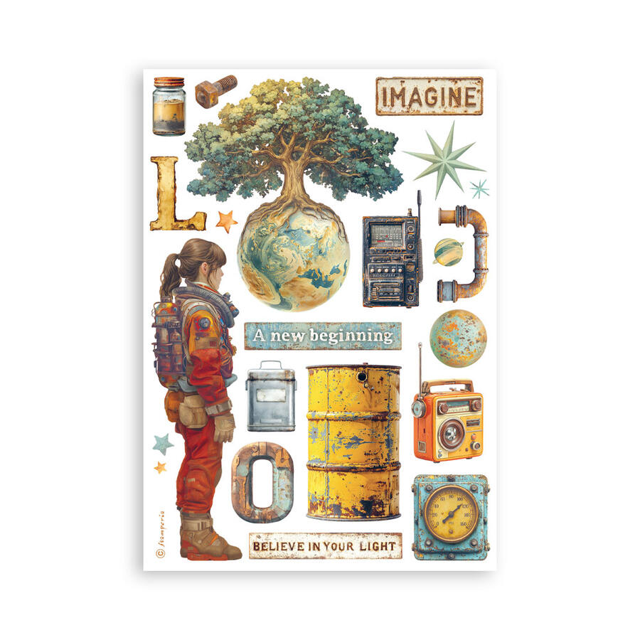 Washi Pad 8 sheets A5 A new Beginning