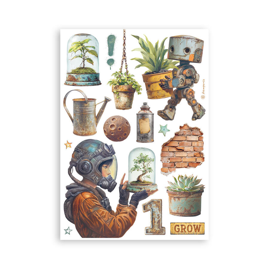 Washi Pad 8 sheets A5 A new Beginning