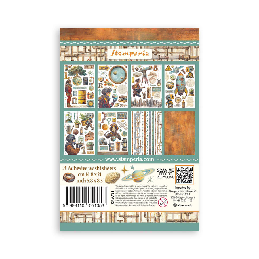 Washi Pad 8 sheets A5 A new Beginning
