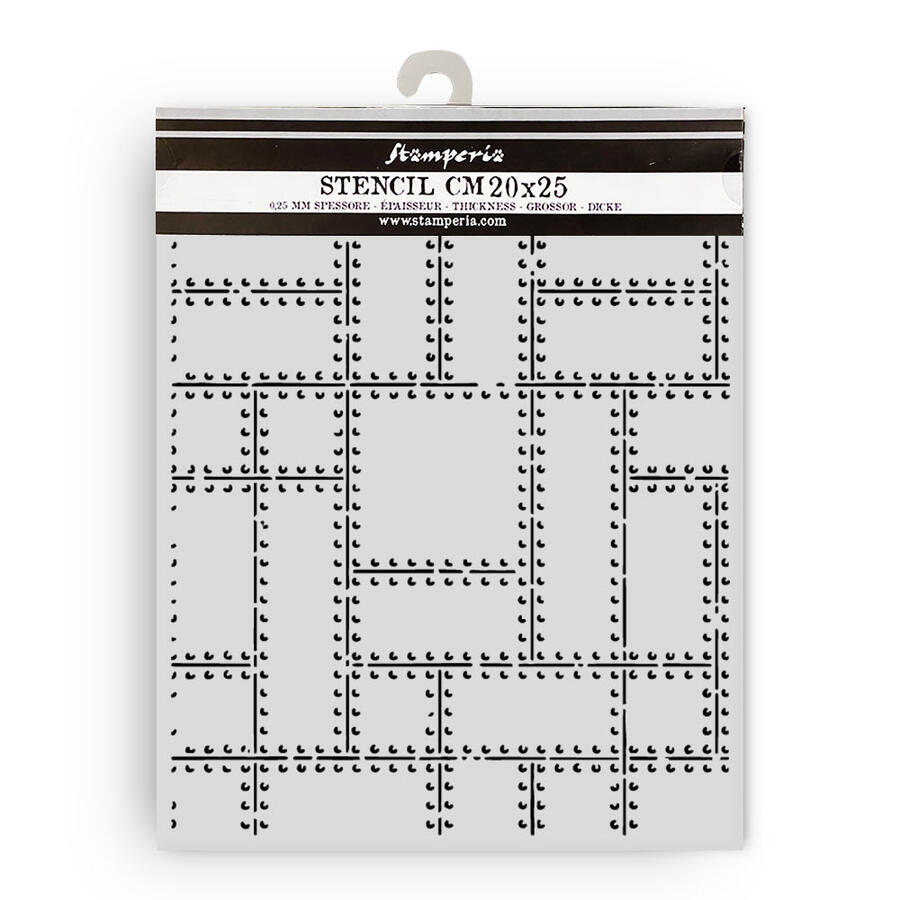 Stencil spesso 20 x 25 cm A new Beginning targhette metallo