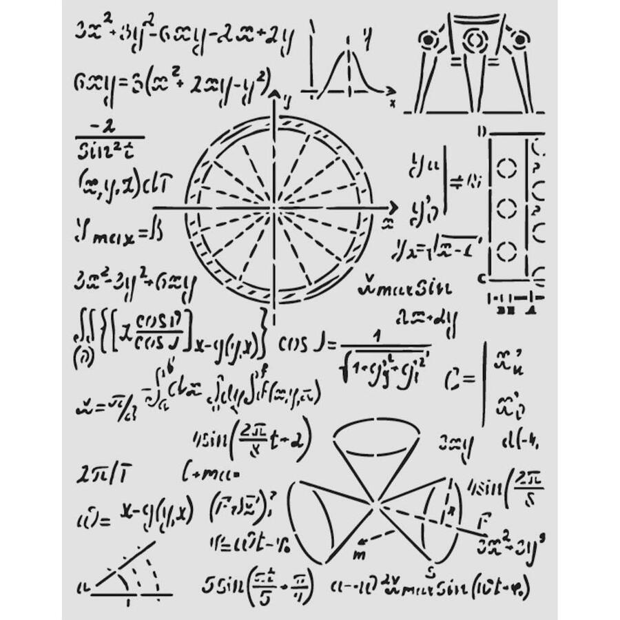 Stencil spesso 20 x 25 cm A new Beginning formule