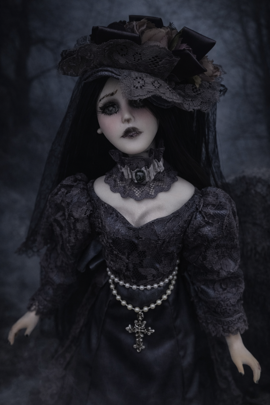 Elizaveta la Vedova delle Ombre Bambola fatta a mano
