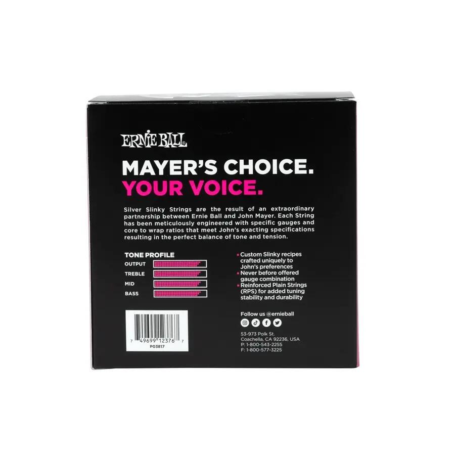 Ernie Ball 3817 John Mayer Silver Slinky 10.5-47 6 Pk