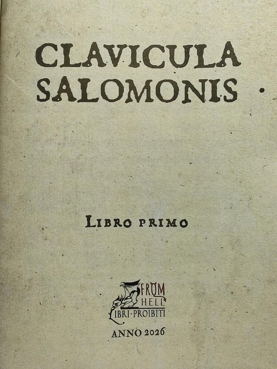 CLAVICULA SALOMONIS - Manuscript in 3 books - Clavicula Solomonis and Heptameron