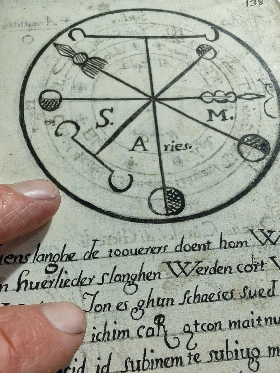 CLAVICULA SALOMONIS - Manuscript in 3 books - Clavicula Solomonis and Heptameron