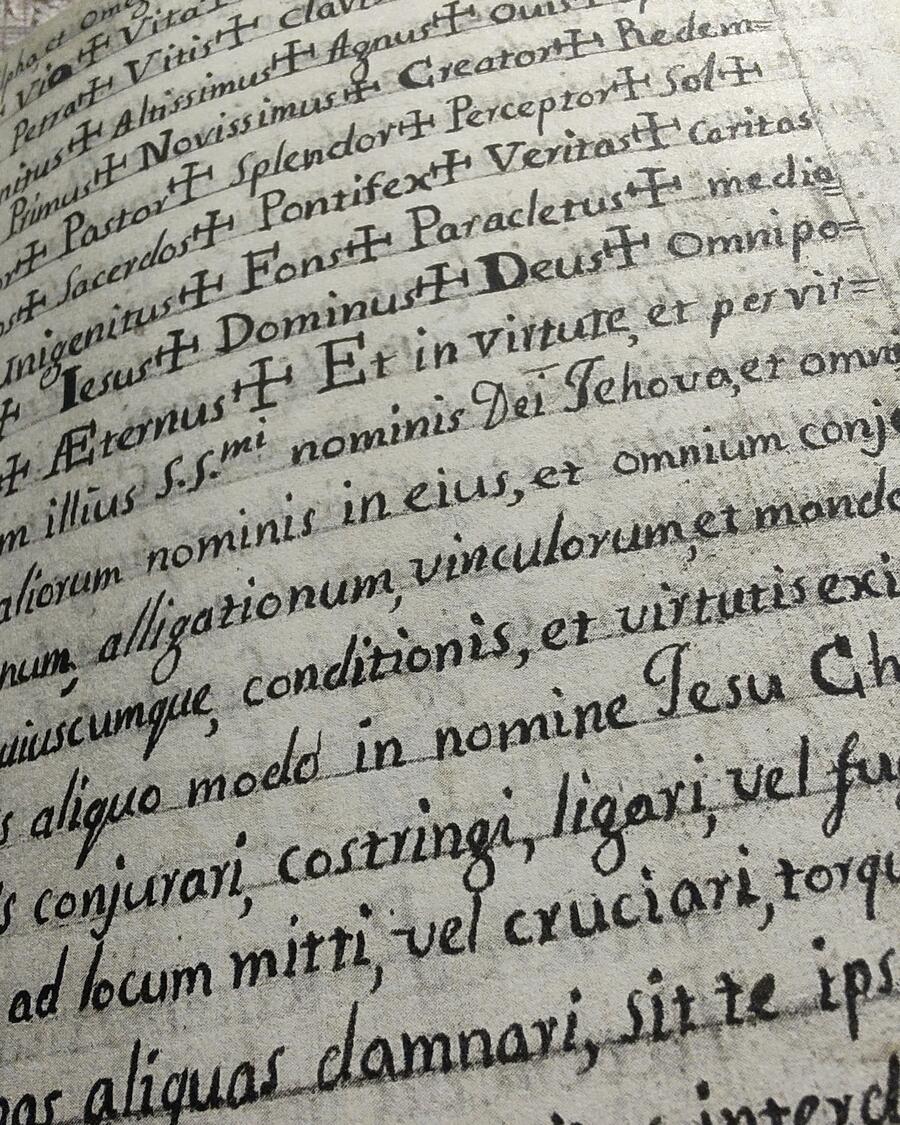 CLAVICULA SALOMONIS - Manuscript in 3 books - Clavicula Solomonis and Heptameron