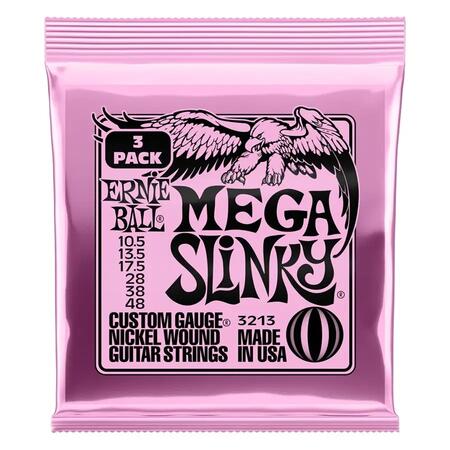 Ernie Ball 3213 Mega Slinky NcklWnd 3 Pk 10.5 4