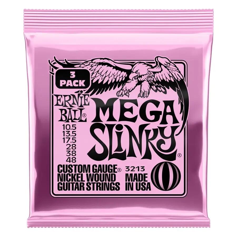 Ernie Ball 3213 Mega Slinky NcklWnd 3 Pk 10.5 4