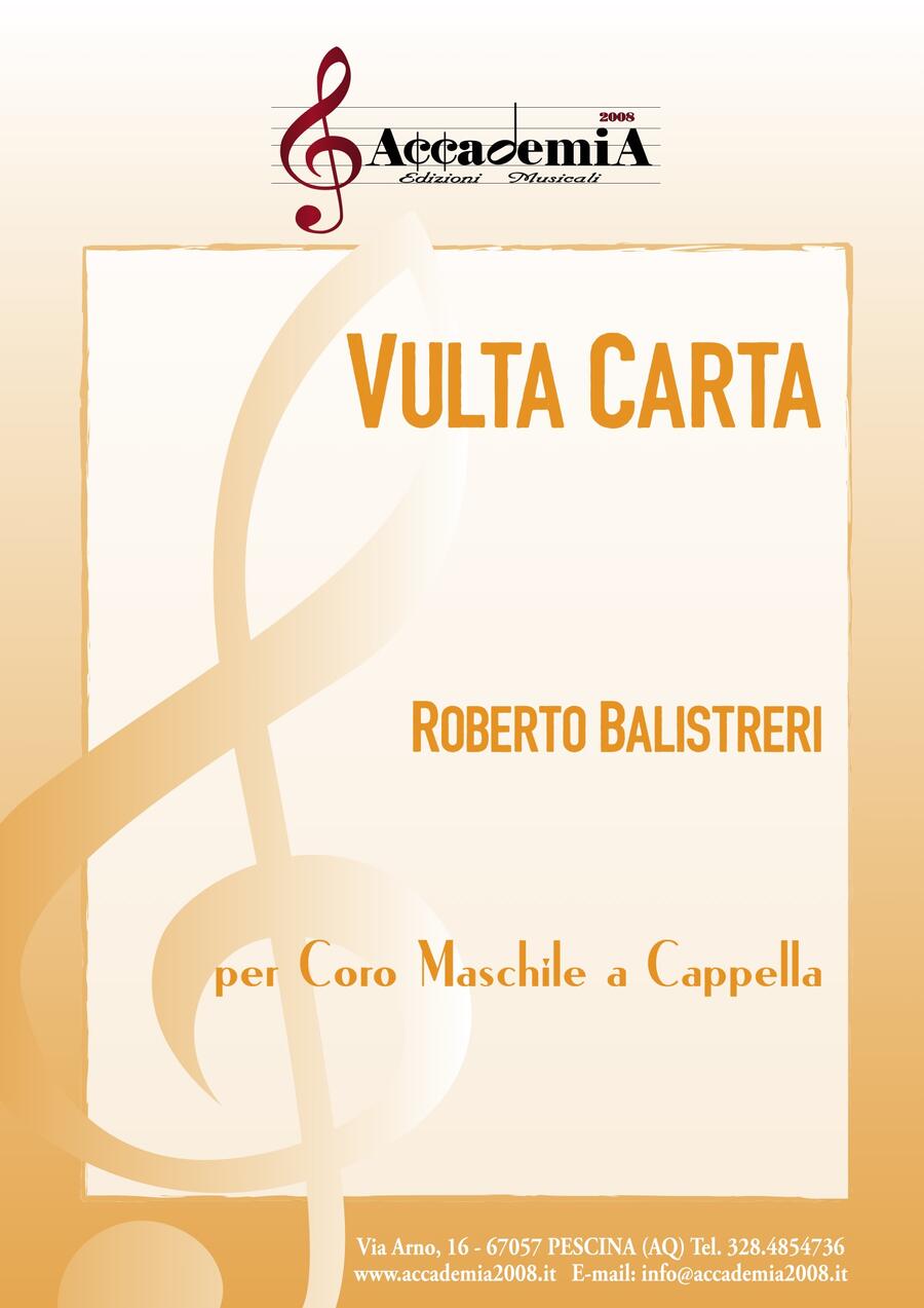 VULTA CARTA (Coro Maschile a cappella) - Roberto Balistreri