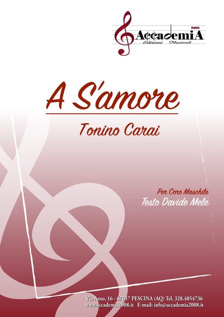 A S'AMORE (Coro Maschile) - Tonino Carai / Davide Mele