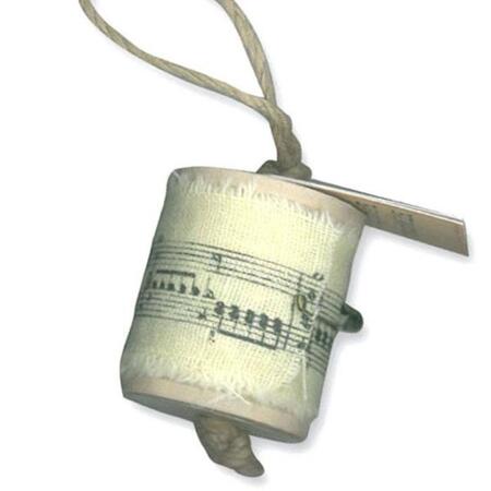 Nastro stoffa stampato Spartito avorio 0,90 mt