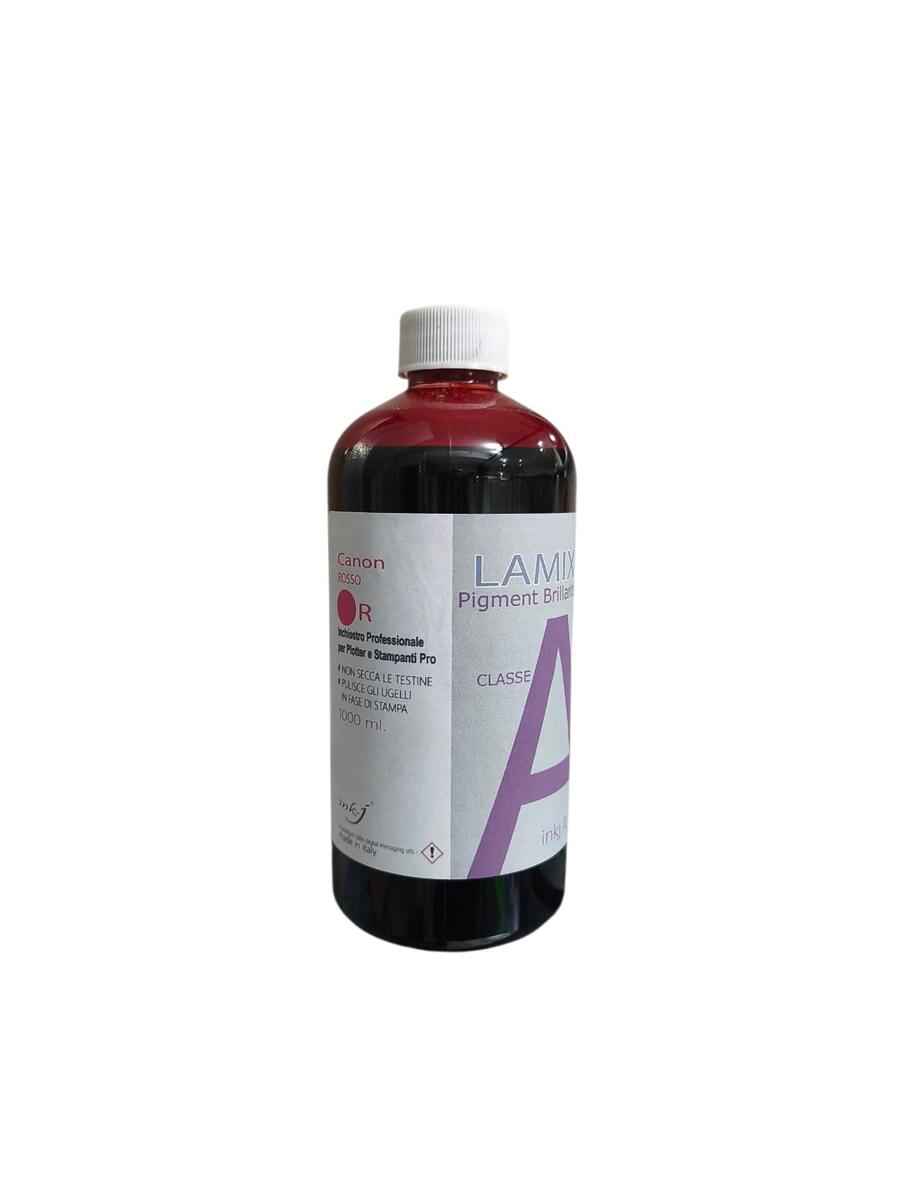  R LAMIX ROSSO DA 500  ML. INCHIOSTRO PIGMENT COMPATIBILE PER TUTTA LA SERIE  DI PLOTTER CANON IPF-PRO -TA- TM