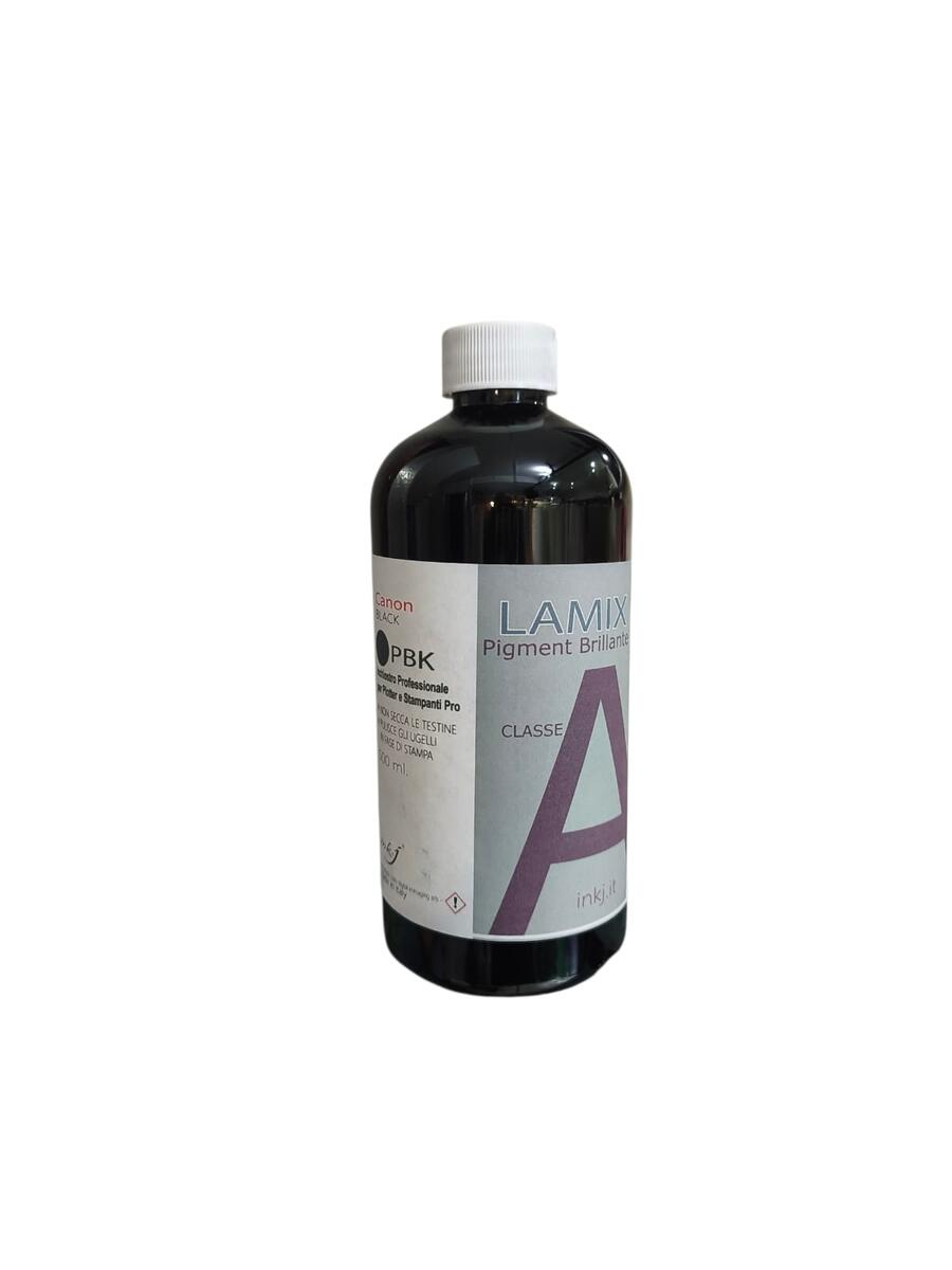  PBK LAMIX BLACK  DA 500 ML. INCHIOSTRO PIGMENT COMPATIBILE PER TUTTA LA SERIE  DI PLOTTER CANON IPF-PRO -TA- TM