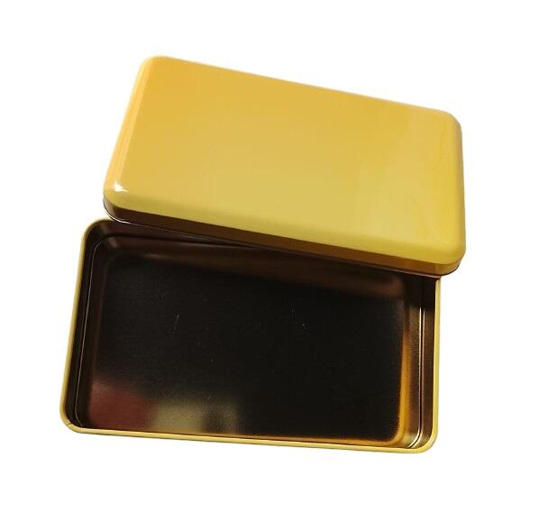 Set 6 Scatole in Alluminio Laccato Giallo Ocra – Organizer Multiuso 16x9 cm