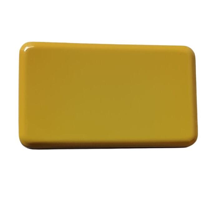Set 6 Scatole in Alluminio Laccato Giallo Ocra – Organizer Multiuso 16x9 cm