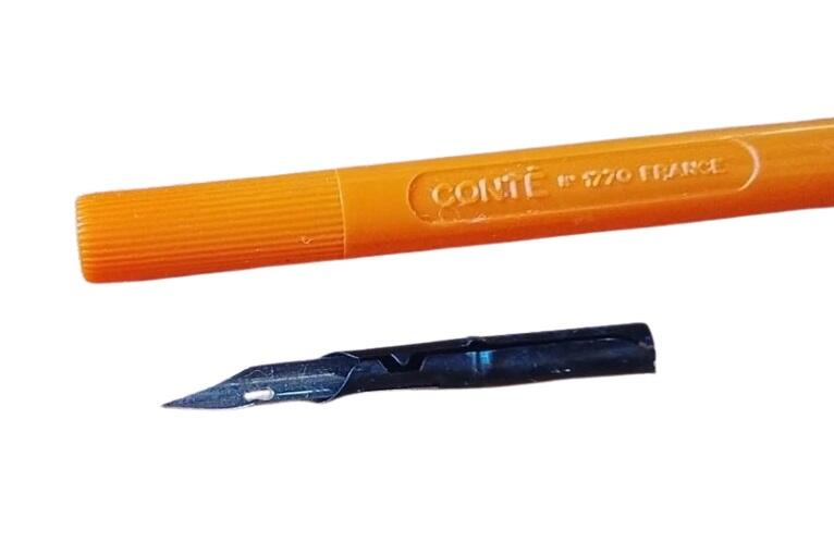 Set Calligrafia Vintage 1973: 4 Portapennini Conté 1770 + Inchiostro di China Mecanorma