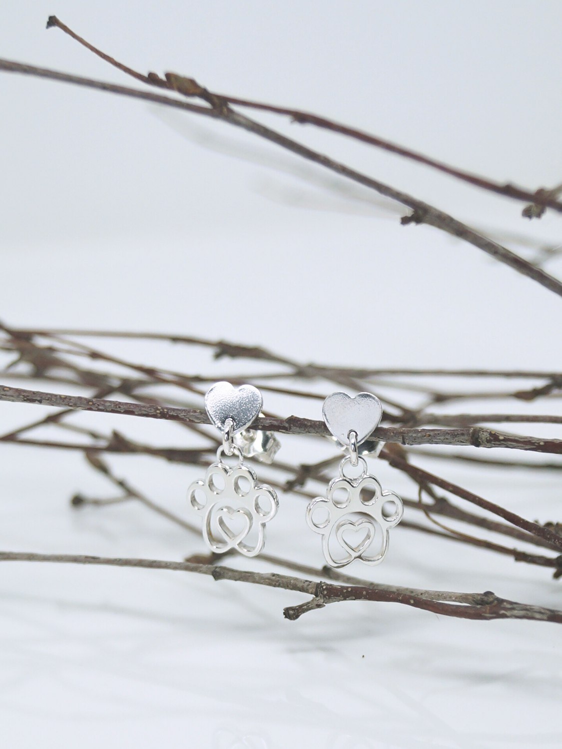 Eternal Heartfelt Paw, orecchini pendenti