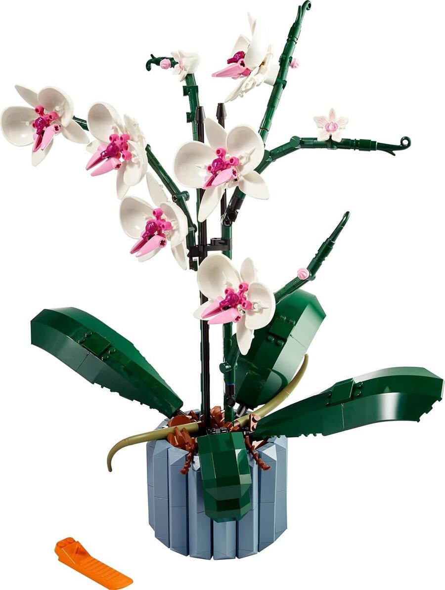 LEGO Botanicals Orchidea - Pianta Artificiale da Costruire per Adulti - Fiori Finti e Vaso da Interno per Decorazione di Casa o dell'Ufficio - Idee Regalo per Donna o Uomo da Collezione - 10311 SCATOLA LEGGERMENTE DANNEGGIATA