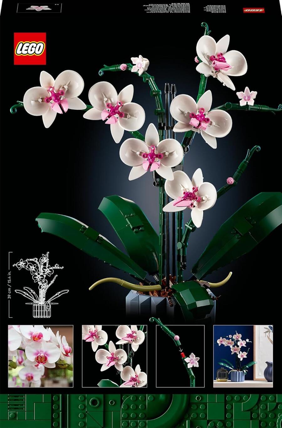 LEGO Botanicals Orchidea - Pianta Artificiale da Costruire per Adulti - Fiori Finti e Vaso da Interno per Decorazione di Casa o dell'Ufficio - Idee Regalo per Donna o Uomo da Collezione - 10311 SCATOLA LEGGERMENTE DANNEGGIATA