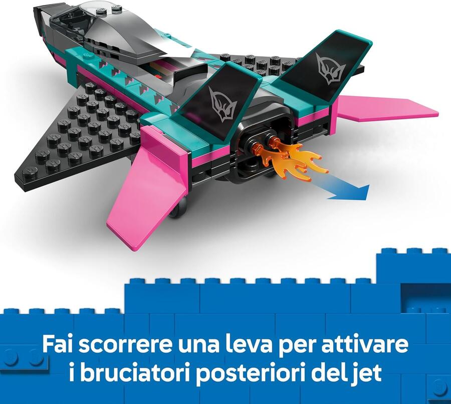 LEGO City Jet Contro Auto Sportiva Giocattolo - Set con Aereo, Macchina e 2 Minifigure di Piloti - Idea Regalo Creativa di Compleanno per Bambini da 6 Anni in su - 60489