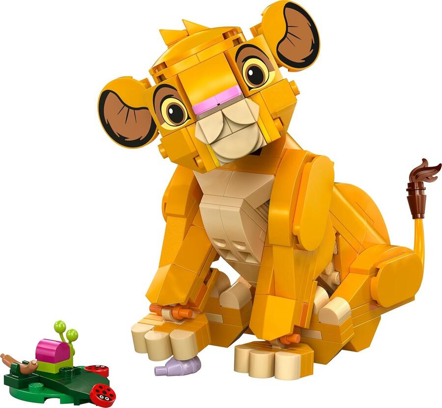 LEGO Disney Simba, il Cucciolo del Re Leone, Giochi di Fantasia per Bambine e Bambini da 6 Anni, Personaggio Giocattolo Costruibile con Parti Snodabili dal Film d'Animazione, Idea Regalo 43243