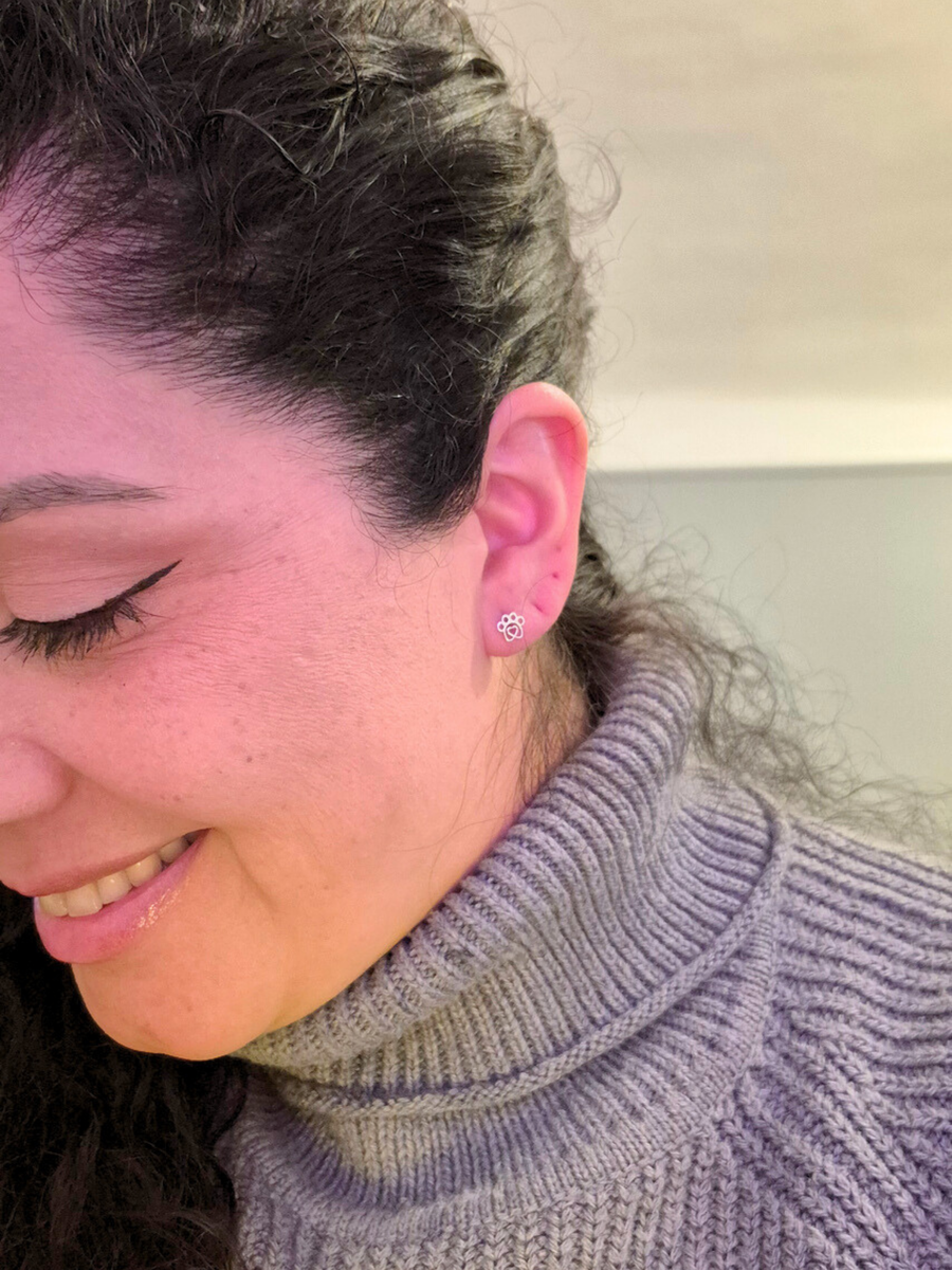 Mini Eternal Heartfelt Paw, orecchini